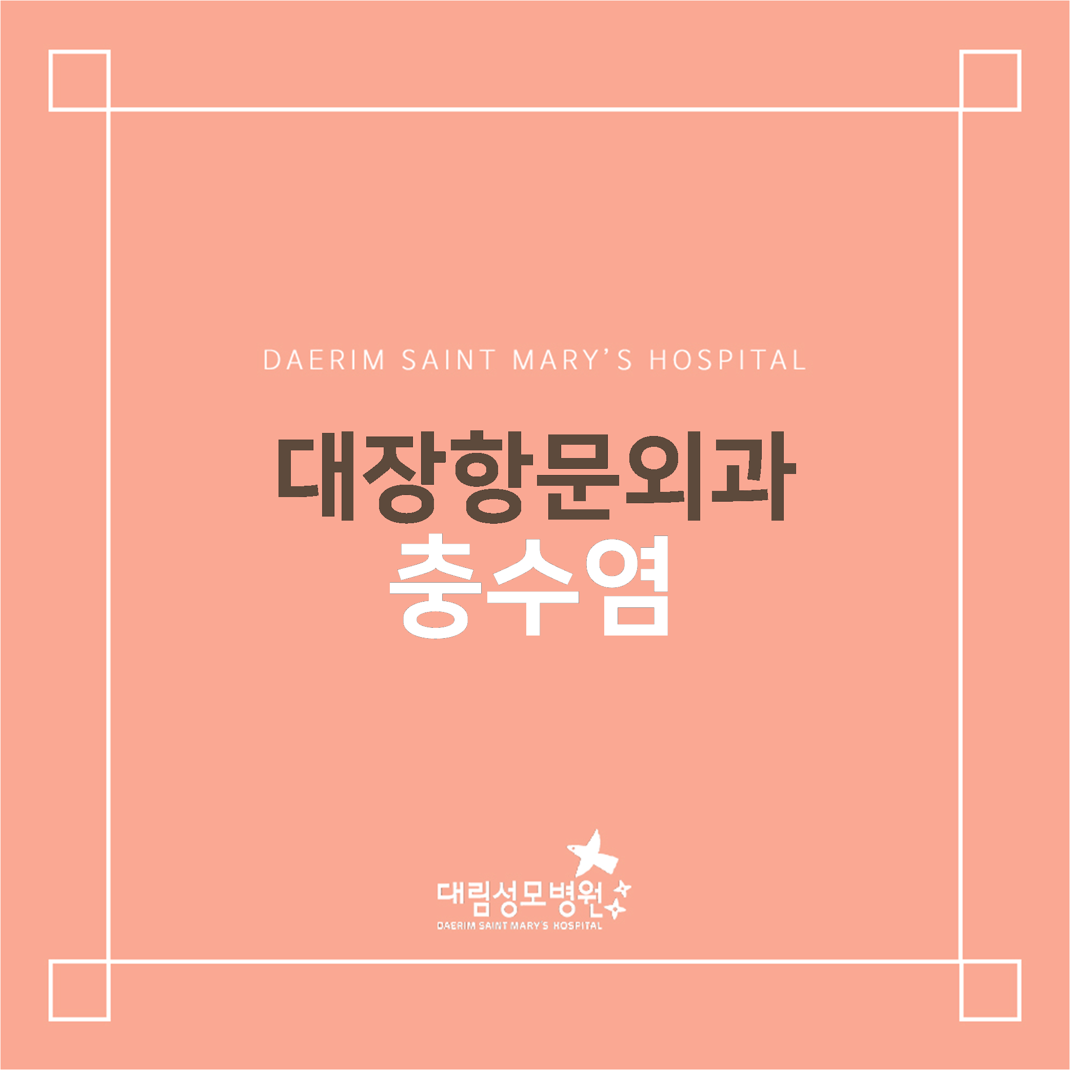 [대장항문외과] 충수염  